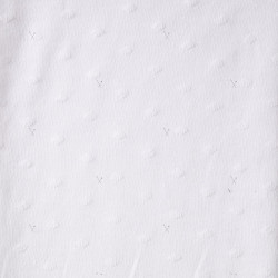 Polka Dot Textured Jersey POISRELIEF White / White